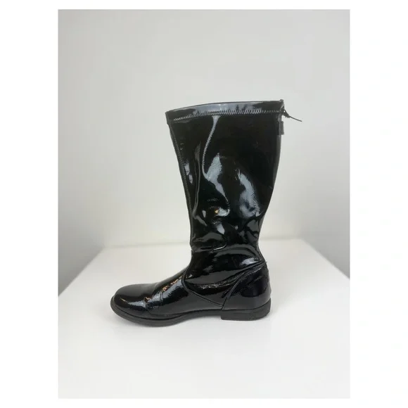 Kenneth Cole Girls Heart Treat 2 Fashion Black Patent Leather Boots Size 5 - Picture 6 of 6